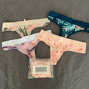 5 Brand New PINK Victoria’s Secret Thong Underwear
